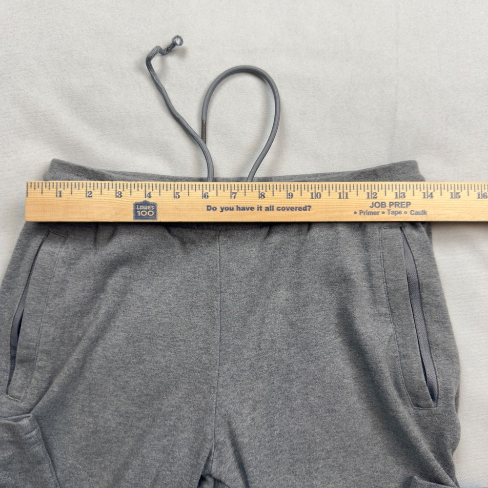 Alphalete Mens Tapered Joggers Gray Athletic Gym Sweatpants Size M Zip Pockets - Picture 4 of 9